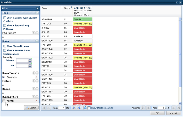 AdHocScheduler_AlternateRooms